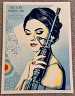 Shepard Fairey Miss America s Favorite Son Art Print S   550 Gun Culture Poster