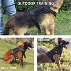 Tactical Dog Vest Us Working Dog Military Harness With Handle No-pull Large