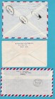 Kuwait 3 Air Covers 1959 -73 Including 2 Registered To Europe