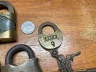 Vintage Padlock Lot Of 5 No Keys 
