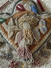 Large Antique Native American Iroquois Whimsy Arrowhead Beaded Pin Cushion