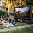 15 Ft Inflatable Movie Screen Outdoor Projector Screen W  Air Blower Carry Bag