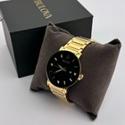 Bulova Futuro Modern Black Dial Gold Bracelet Men s 3-hand Quartz Watch 97d116