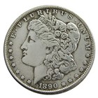 Lot Of 5 1890 Morgan Silver Dollar  1 00 Philadelphia Commemorative Coins Bu