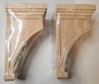 Pair Ekena Millwork Cor05x05x10flrw Fluted Wood Corbels 5 1 2 w X 5 1 2 d X 10 h