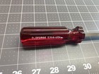New Old Stock Old Forge 5706 Flat Head Screwdriver Vintage Usa Oldforge Red