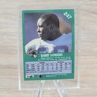 1991 Fleer Barry Sanders Autographed Detroit Lions Nfl Football Card Signed