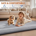 59x79in Thick Memory Foam Mat Baby Playpen Relaxing Pad Crawling Non Slip Carpet