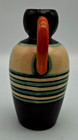 Belgium Pottery Bud Vase Art Deco Hand Made Hand Painted Artist Signed Vtg 