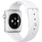 Apple Watch Sport 42mm Smartwatch  silver Aluminum Case  White Sport Band 