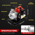 1  Gas Power Semi-trash Water Pump High Pressure Irrigation Transfer Pump 1 7 Hp
