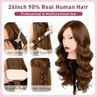 Mannequin Head With 90  Human Real Hair  26  Hairdresser Training