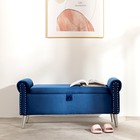 47  Modern Large Bedroom Storage Bench Ottoman Upholstered Bed End Entryway Seat