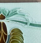England - Antique Art Nouveau Majolica Tile C1900