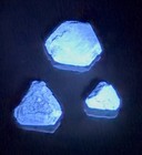 Rare Benitoite Fluorescent 3pcs Lot   11 50tcw