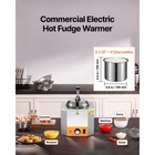 2 4l Electric Nacho Cheese Dispenser Hot Fudge Warmer Pump Condiment Melter