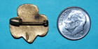 Vintage Rare Girl Scout Membership Pin 3-star Eagle Pin Uniform Pinback Button