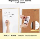 Gold Frame Cork   Magnetic White Board  24 x18  For Home  Office   School