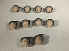 Blanton   s Bourbon Whiskey Cork Bottle Stopper Race Horse   Jockey Set Of 10