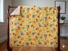 Vintage Crayola Crayon Circus Print Handmade Baby Quilt Lion Elephant 50x37