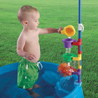 Kids Play   Shade Water Pool With Umbrella 7pc Toy Set Outdoor Toddler Splash Fu