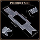 Cheer Bow Template Ruler 13 8x3 8inch Large Acrylic Measuring Tool With Cm An   