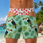 Men s Swim Trunks  Funny Patriotic Swim Shorts  Usa Flag Bathing Suit