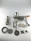 Vintage Porkert 10 Meat Grinder Cast Iron Hand Crank Chrome Czech Republic