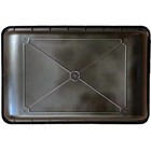 Concrete Mixing Tub Large Plastic Black 36x24x8 Wash Utility Bin 20 Gallon Pan