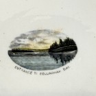 Entrance Bellingham Bay Wa Washington Antique Souvenir Rare China Dish Plate