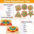 Toddler Puzzles Montessori Toy Wooden Shape Sorting Puzzle Educational Toy      