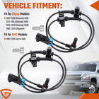 Rear Abs Wheel Speed Sensor Left Right Fit Forchevy Silverado 1500 2500 3500 Che