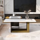 Modern Coffee Table Set Of 2 Cocktail Table Side End Tables With Metal Frame