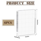 Stamp Blocks Clear Acrylic Stamping Set With Grid Lines For Diy Crafts 6 Pack