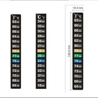 5 10pcs Aquarium Fish Tank Thermometer Stickers Adhesive Dual Scale Temperature