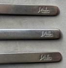 Jal Japan Airlines Stainless Cutlery  3-piece Silverware - 2 Rectangles Logo