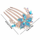 Women Rhinestone Crystal Wedding Flower Hair Comb Clip Hairpin Bridal Jewellery