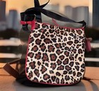 Betsey Johnson Leopard  Pink Print Crossbody Bag
