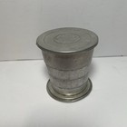 Vintage Boy Scouts Bsa Collapsible Aluminum Cup With Emblem Camping Collectible