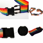 New 4 Travel Luggage Suitcase Strap Baggage Backpack Bag Rainbow Color Belt  