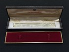 Vintage Longines Long Brown Leather Presentation Storage Display Watch Box
