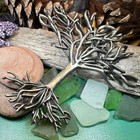 Pewter Tree Of Life Brooch Scottish Celtic Irish Large Kilt Tartan Pin