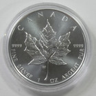 2020 Canada  5 Silver Maple Leaf W Mint Mark 1 Oz  9999 Silver In Ogp Box   Coa