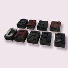 Vintage Antique Lot Of 9 Letters Letterpress Printing Block Wood Type 2   