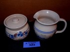 Marshall Tx Pottery Creamer   Sugar Bowl With Lid Vintage
