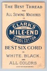 Clarks Mile End Spool Cotton Thread Girl Swinging Spool  P644