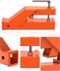 2  Mount Receiver Trailer Hitch Clamp On Bucket For Bobcat Tractor Skid Steer