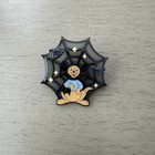 Disney Winnie The Pooh  roo  Halloween Stained Glass Pin Spider Web Design