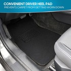 Classic Carpet Floor Mats For Car   Auto - Universal Fit - Front   Rear With Hee