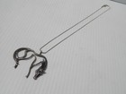Vintage Navajo Sterling Silver Modernist Horse Necklace W free Chain- Gorgeous  